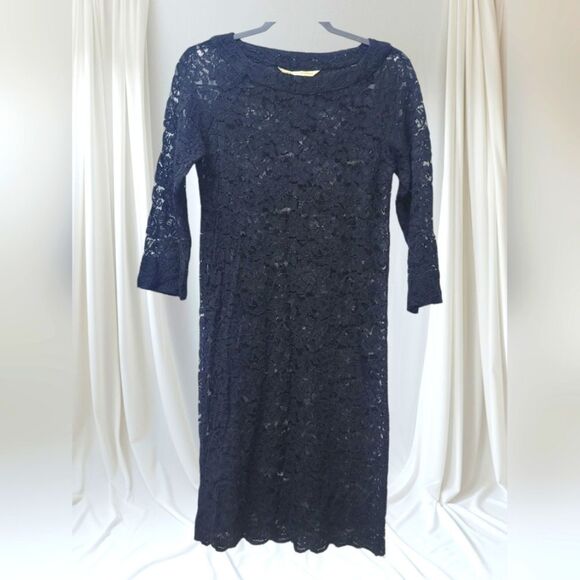 DIANE vonFURSTENBERG Lace Black Dress, 10 - Picture 1 of 7